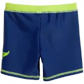 Playshoes Badshorts 'Krokodil' royalblå / neongrön / pastellorange