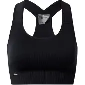 Aim'n Women's High Support Ribbed Bra Black