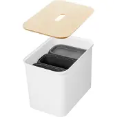 Orthex SmartStore Collect -sorteringsset med trälock, 76 L, vit