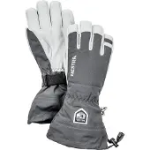 Hestra Army Leather Heli Ski, Skidhandskar, Grå