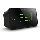 Philips Philips: Digital FM-klockradio Stora siffror Två alarm
