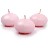 Party Deco Flytande ljus frostad rosa 4 cm 50 st.