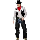 Smiffys Lädercowboy Maskeraddräkt - Large