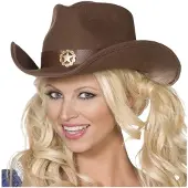 Smiffy Vilda Västern Cowgirl Hatt - One size