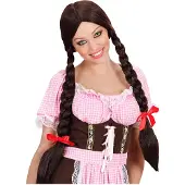 Widmann Gretel Brun Peruk - One size
