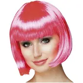 Generique Boland 85890, Maskeradperuk, Vuxen, Honkoppling, Polyester, Rosa, 212 g