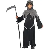 Smiffys Maskeradkläder - Liemannen - Black - - 10-12 år (140-152) - Maskeradkläder