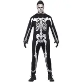 Smiffys Skelett Jumpsuit Maskeraddräkt - Medium
