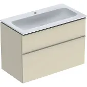 Geberit Möbelset iCon smal 2 lådor 90x63 sandgrå