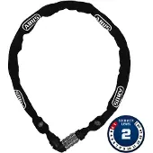 ABUS 1200 Web - Chain with integrated lock - kombination - multiple-dial - svart