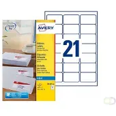 Avery Adressetiketter | 63,5 x 38,1mm | J8160-40 | 840st