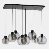 TK Lighting Taklampa , Cubus, dimbara, Grå, Vardagsrum, Glas, Modern