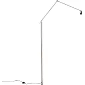QAZQA Golvlampa arm stål - Editor