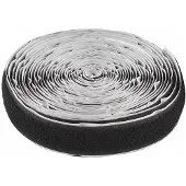 Creotime Kardborreband självhäftande svart 20 mm x 5 m