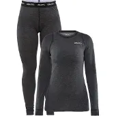 Craft Women's Core Wool Merino Set Black Melange