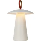 Lucide La Donna LED-uppladdningsbar bordslampa, vit, aluminium, dimbar Donna,, Vitt / opal, Vardagsrum / matsal, Aluminium / grå / zink, Modern