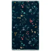 Pip studio Les Fleurs mörkblå 55x100
