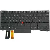 Lenovo Lite-On - Ersättningstangentbord för bärbar dator - med Trackpoint - bakgrundsbelyst - QWERTY - amerikansk - FRU - för ThinkPad E480 E490 L380 L390 L480 T480s T490