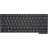 Lenovo Chicony - Ersättningstangentbord för bärbar dator - med Trackpoint, UltraNav - QWERTY - dansk - svart - för ThinkPad E480; E490; L380; L390; L480; ...