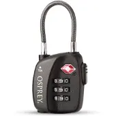 Osprey TSA 3 Dial Cable Lock Black
