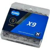 Kmc Chain x9 114 Links 9v Grey