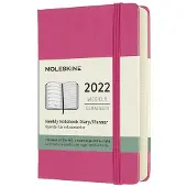 Moleskine 2022 12-Month Weekly Pocket Hardcover Notebook: Bougainvillea Pink