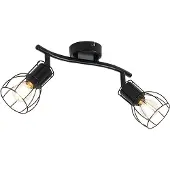 QAZQA Modern takspotlight svart 2-ljus justerbar - Botu