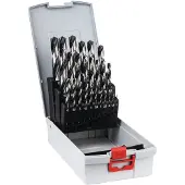 Bosch 2608577352 Power Tools Metall-spiralborrset 25 delar 1 mm, 1.5 mm, 2 mm, 2.5 mm, 3 mm, 3.5 mm, 4 mm, 4.5 mm, 5 mm, 5.5 mm, 6 mm, 6.5