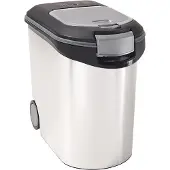 Curver Metallic, Förvaringsbehållare för djurfoder, Plast, Svart, Grå, Monokromatiskt, Fristående, 35 l
