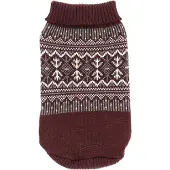 Dogman Stickad Hundtröja Iselin Vinröd 45cm 45cm