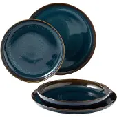 Villeroy & Boch Crafted Denim Tallriksset 4 Delar - Mattallrikar Porslin Brun