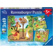 Ravensburger Nalle Puh, 49 stk, Tegnefilm, 5 År