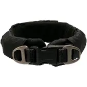 Dogman Emmi Fodrat Hundhalsband Ställbart Svart Xxl