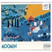 Barbo Toys Pussel 1000 bitar Moomin Art Puzzle blå