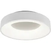 TRIO Lighting LED taklampa Girona, dimbar, Vitt / opal, Vardagsrum / matsal, Metall, Modern, LED-taklampa