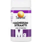 Sana-Sol magnesiumcitrat + vitamin B6 tabletter, 120 st