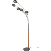 Delight Golvlampa Trio RL Dito R46155067, stående, 5x10W E14, nickelfärgad