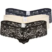 LASCANA String beige / blå / svart