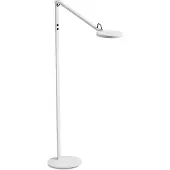 FABAS LUCE LED golvlampa Regina, dimbar, Vitt / opal, Vardagsrum / matsal, Metall, Modern, LED-golvlampa