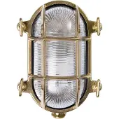 MORETTI Luce Vägglampa utomhus Tortuga, dimbar, Mässing / guld, Mässing, Medelhavsinspirerad