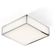 DECOR WALTHER Taklampa Bauhaus 3 N, dimbar, Förkromad / silver, Badrum, Metall, Modern, Taklampa