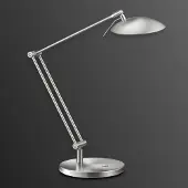 Knapstein LED skrivbordslampa COIRA, dimbar, Aluminium / grå / zink, Arbetsrum / kontor, Metall, Design, LED-bordslampa