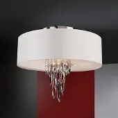 Schuller Valencia Design taklampa DOMO, Vitt / opal, Vardagsrum / matsal, Metall, Design, Taklampa
