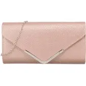 Tamaris Clutchväska 'Amalia' nude / silver