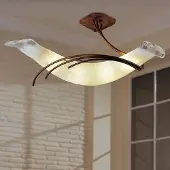 SIL-LUX Taklampa ROMA, dimbar, Creme / bärnsten, Vardagsrum / matsal, Glas, Taklampa