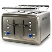 Black & Decker BLACK+DECKER Toaster 4-Slice Brushed