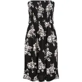 LASCANA Sommarklänning 'Jasmine' beige / grå / svart / vit