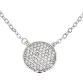 Silver Bar Oblatum micros pave hängsmycke 42+2mm 5357