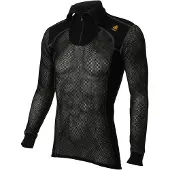 Aclima WoolNet Original Polo w/Zip Men Jet Black