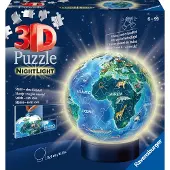 Ravensburger 3D Pussel - 72 Delar - Globe Nightlight - - One Size - Pussel